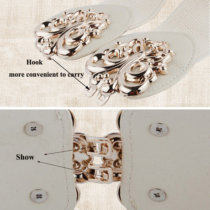 21 vrsta Novi ženski elastični široki remen Debeli vintage totem print Rastezljivi kožni remen oko struka za haljinu Korzet Cinch pojas Z30