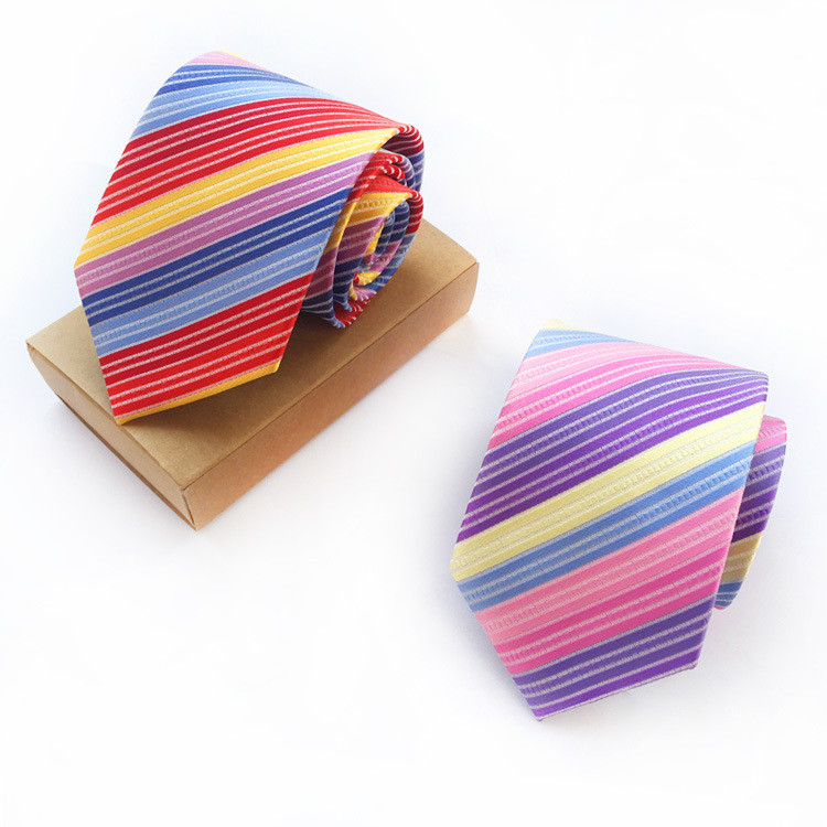 8 cm-es férfi nyakkendők divatos többszínű rózsaszín zöld piros fekete csíkos nyakkendő Gravata vékony nyakkendő klasszikus üzleti esküvői nyakkendő férfiaknak