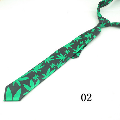 Muške kravate Kravata Poklon Vjenčane košulje Kravata Kravata za muškarce 2 inča široka lista konoplje Weed Party Woven Klasični dizajn marke