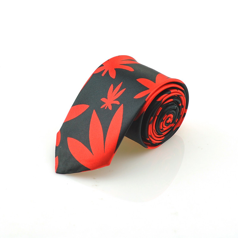 Muške kravate Kravata Poklon Vjenčane košulje Kravata Kravata za muškarce 2 inča široka lista konoplje Weed Party Woven Klasični dizajn marke