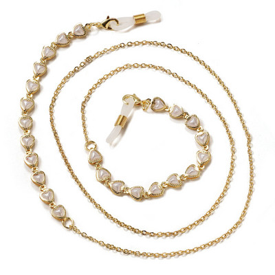 Novi lančići za naočale za žene Kristalni lančići za sunčane naočale za čitanje Držač za naočale Zlatno srebrne boje Traka za naočale