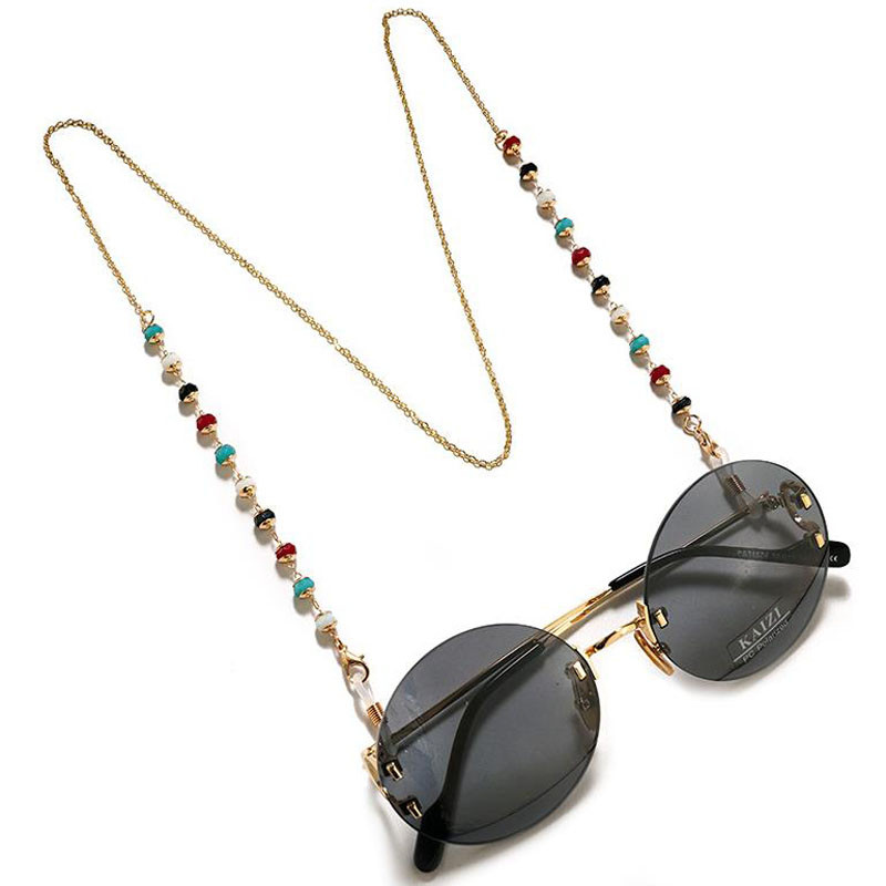 Novi lančići za naočale za žene Kristalni lančići za sunčane naočale za čitanje Držač za naočale Zlatno srebrne boje Traka za naočale