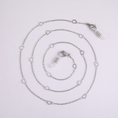 Lanț de inimă goală din oțel inoxidabil Skyrim pentru ochelari de vedere femei, ochelari de soare, cureaua pentru gât, lanțuri de frânghie, lanțuri de mască, șnur, suport pentru șnur pentru ochelari