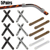 5 poros neslystantis minkštas silikoninis akinių dirželio laikiklis saulės akinių laikiklis ausų kabliuko antgalio galiukas akinių laikiklis galinis akinių rankena