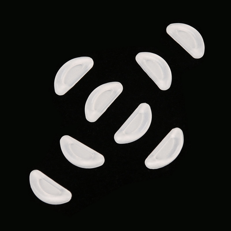 Novi 5 pari mini naočala Jastučići za nos Ljepljivi silikonski jastučići za nos Neklizajući bijeli tanki jastučići za nos Naočale Naočale Sunčane naočale