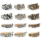 Női kígyó öv leopárd mintás bőr tűcsat derékszíj övek női ruha fűző deréköv női farmer derékpánt