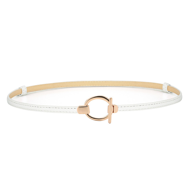 Kuldse pandlaga õhukesed vööd naistele kleit vöökohaga reguleeritav PU-nahast naiste vöö centure femme