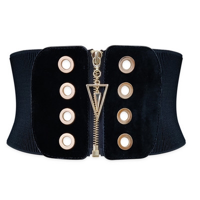 Elastični crni remen za korzet velike veličine, široki rastezljivi pojas s pletenicama Ženski dizajnerski pojasevi oko struka za žene Visokokvalitetni pojas za haljine