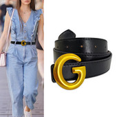 Designer övek Női Minőségi Luxus Pu Bőr Női Derék Farmer Öv Fehér Derékszíj Női nadrág Szíj G Csat