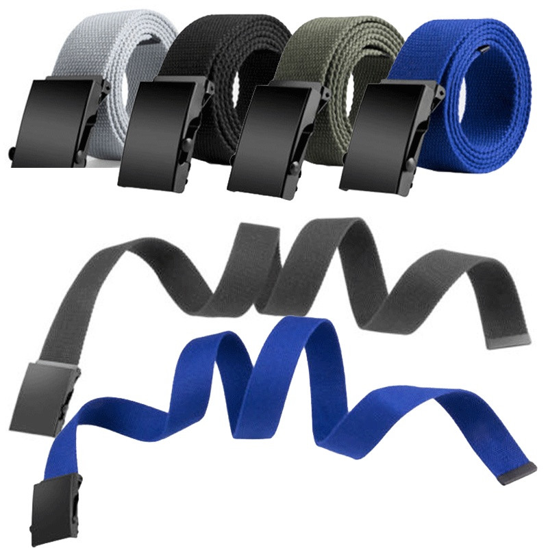 Muški vojni pojas od platnene tkanine s metalnom valjkastom kopčom Jednobojni remenski remen za sportove na otvorenom Ultra najlonski pleteni remen