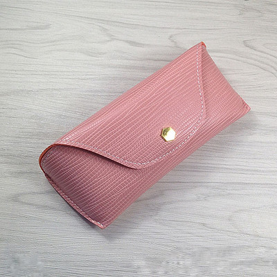 Uus pehme Pu-nahast prillid päikeseprillide ümbris Mugav kaasaskantav ühevärviline prillikoti kott