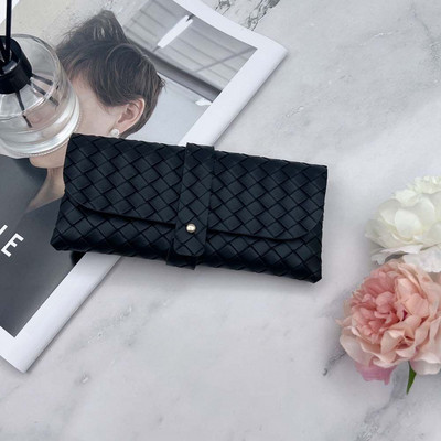 Uus pehme Pu-nahast prillid päikeseprillide ümbris Mugav kaasaskantav ühevärviline prillikoti kott