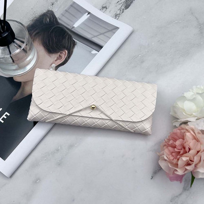 Uus pehme Pu-nahast prillid päikeseprillide ümbris Mugav kaasaskantav ühevärviline prillikoti kott