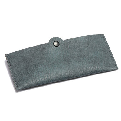 Uus pehme Pu-nahast prillid päikeseprillide ümbris Mugav kaasaskantav ühevärviline prillikoti kott