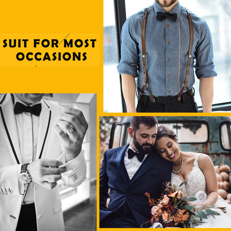 Božićna leptir-kravata Nova muška leptir-mašna Svilene žakard mašne Pocket Square Dugmad za manžete Komplet muških leptir zabava Vjenčanje Barry.Wang