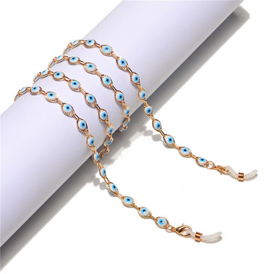 Modni lanac maske za zle oči, trake za naočale za žene Retro metalni lančići za sunčane naočale, držač naočala, remen za vrat