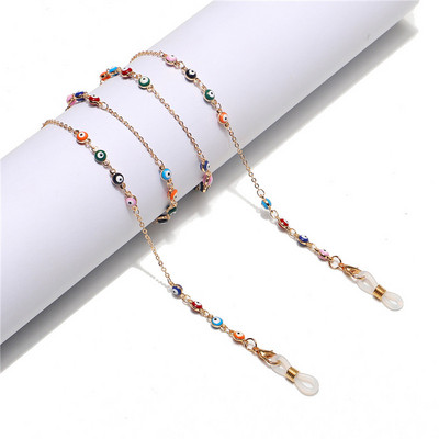 Modni lanac maske za zle oči, trake za naočale za žene Retro metalni lančići za sunčane naočale, držač naočala, remen za vrat