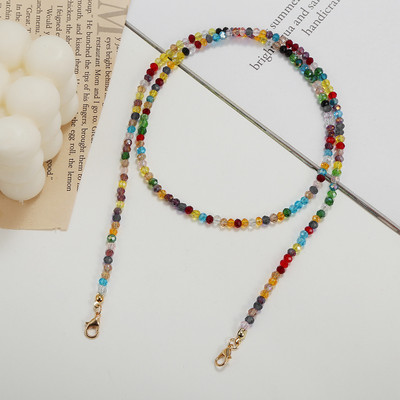 Trendi lančić za naočale za žene Anti-Lost Crystal Sunčane naočale Traka za masku Traka za vrat Kabel za vješanje na vratu Lanac za naočale Nakit Poklon