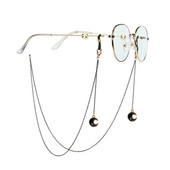 Nova moda Mjesečev privjesak Crni lanac za naočale za žene Cool Girls Sunčane naočale Ladyard Kabel za naočale Maska Traka za vrat Nakit Poklon