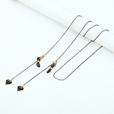 Nova moda Mjesečev privjesak Crni lanac za naočale za žene Cool Girls Sunčane naočale Ladyard Kabel za naočale Maska Traka za vrat Nakit Poklon