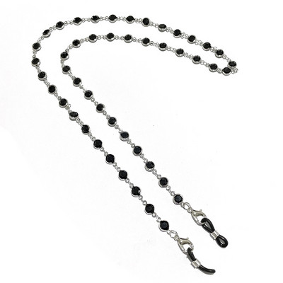 Nova moda Mjesečev privjesak Crni lanac za naočale za žene Cool Girls Sunčane naočale Ladyard Kabel za naočale Maska Traka za vrat Nakit Poklon