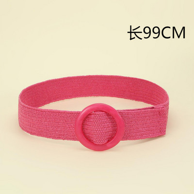 Női Desigenr szalma díszítő széles deréköv divat Boho rugalmas derékpánt ruha ruházat kiegészítők női övek