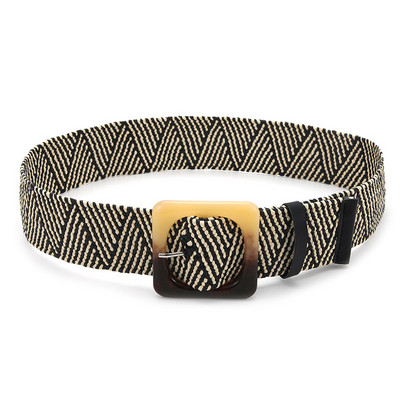 Női Desigenr szalma díszítő széles deréköv divat Boho rugalmas derékpánt ruha ruházat kiegészítők női övek