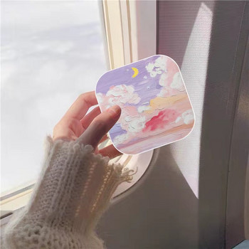 Hot Cute Blue whale Mount Fuji Contact Len Case Travel Glasse Lenses Box For Unisex Eyes Care Kit Holder Container Support Gift