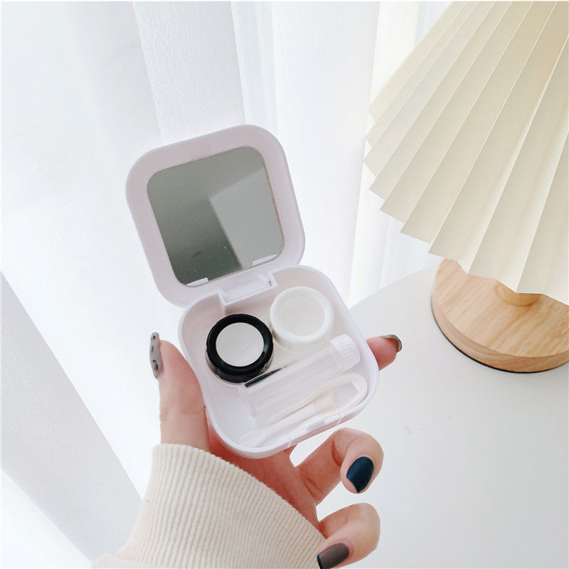 Vruća slatka Blue whale Mount Fuji Contact Len torbica Putna naočala Kutija za leće za uniseks Držač kompleta za njegu očiju Posuda za podršku Poklon