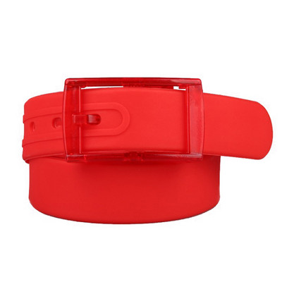 Candy Color Ekologiškas plastikinis diržas vyrams Moteriški silikoniniai guminiai diržai Vyriški moteriški džinsai Diržo dirželio priedai Plastikinis diržas