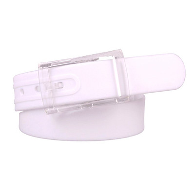 Candy Color Ekologiškas plastikinis diržas vyrams Moteriški silikoniniai guminiai diržai Vyriški moteriški džinsai Diržo dirželio priedai Plastikinis diržas