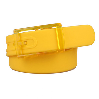 Candy Color Ekologiškas plastikinis diržas vyrams Moteriški silikoniniai guminiai diržai Vyriški moteriški džinsai Diržo dirželio priedai Plastikinis diržas