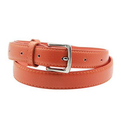 MaiKun γυναικεία κοκαλιάριστη δερμάτινη ζώνη Πόρπη μονόχρωμη καρφίτσα Απλό μικρού μεγέθους επαγγελματικό κοστούμι casual μέση