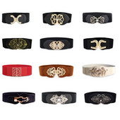 Női divat elasztikus övek tervező luxusmárka Love Heart fém csatos derék ruha kabát pulóver dekoratív derékpánt