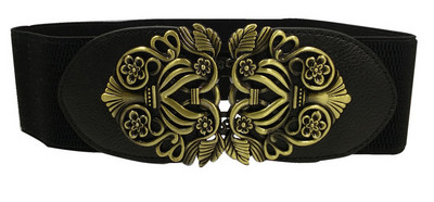 Női divat elasztikus övek tervező luxusmárka Love Heart fém csatos derék ruha kabát pulóver dekoratív derékpánt