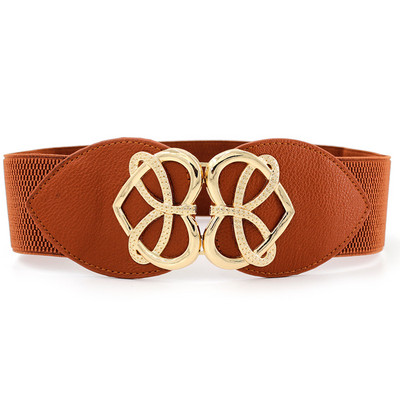 Női divat elasztikus övek tervező luxusmárka Love Heart fém csatos derék ruha kabát pulóver dekoratív derékpánt