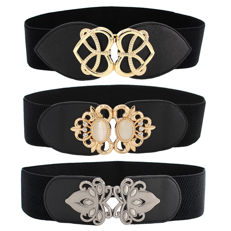 Női divat elasztikus övek tervező luxusmárka Love Heart fém csatos derék ruha kabát pulóver dekoratív derékpánt