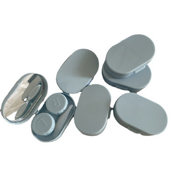 Нов преносим мини калъф за контактни лещи Smooth Candy Color за Travel Lady Holder Storage Контейнер за грижа за очите с кутия за огледални лещи