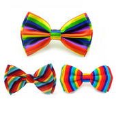 Férfi csokornyakkendők formális ruha ajándék nyakkendők férfiaknak esküvői ingek szmoking Cravat pillangó csomó szivárványcsíkos parti felső