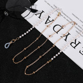 Divat Női Linklánc Gyöngy gyöngyök Szemüvegek Láncok Szilikon Szemüvegek Zsinór Napszemüvegek Nyaklánc Szív Kiegészítők