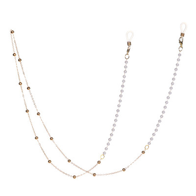 Divat Női Linklánc Gyöngy gyöngyök Szemüvegek Láncok Szilikon Szemüvegek Zsinór Napszemüvegek Nyaklánc Szív Kiegészítők