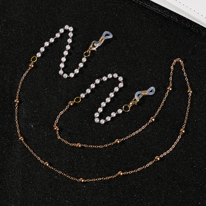 Divat Női Linklánc Gyöngy gyöngyök Szemüvegek Láncok Szilikon Szemüvegek Zsinór Napszemüvegek Nyaklánc Szív Kiegészítők