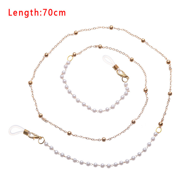 Divat Női Linklánc Gyöngy gyöngyök Szemüvegek Láncok Szilikon Szemüvegek Zsinór Napszemüvegek Nyaklánc Szív Kiegészítők