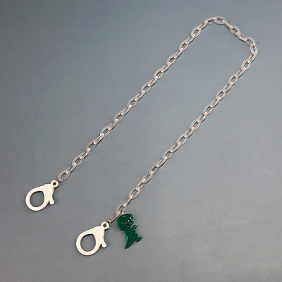 2022 új átlátszó akril gyerekmaszkok lánc szemüvegek láncok rajzfilm cukorka színű dinoszaurusz maszk akasztókötél gyerekeknek tanulóknak