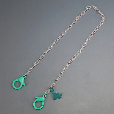 2022 új átlátszó akril gyerekmaszkok lánc szemüvegek láncok rajzfilm cukorka színű dinoszaurusz maszk akasztókötél gyerekeknek tanulóknak