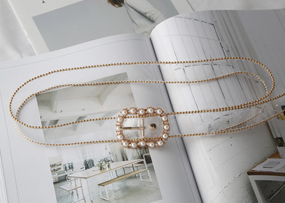 Női divat átlátszó műanyag pánt, kerek szív, négyzet alakú strasszos csatos öv All-Match farmerruha, derékpánttal