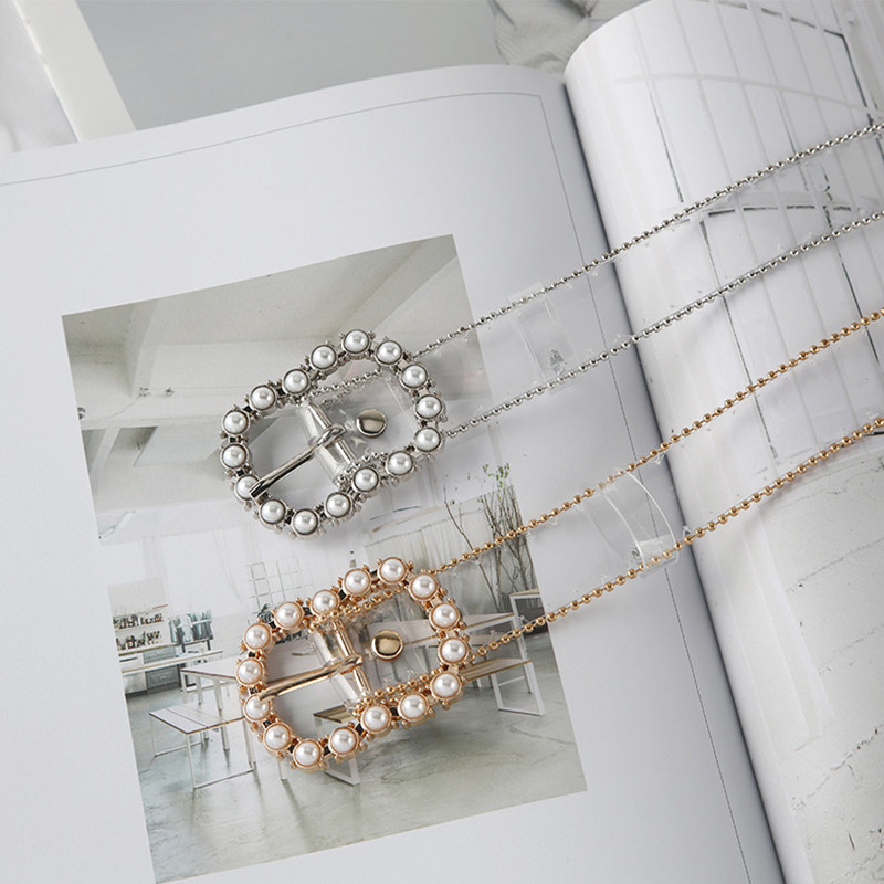 Női divat átlátszó műanyag pánt, kerek szív, négyzet alakú strasszos csatos öv All-Match farmerruha, derékpánttal