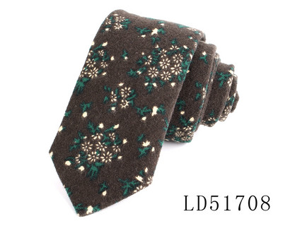 Nova muška ležerna kravata od brušenog pamuka od 6 cm, cvjetna kravata za muškarce i žene, tvornica modnih kravata na veliko