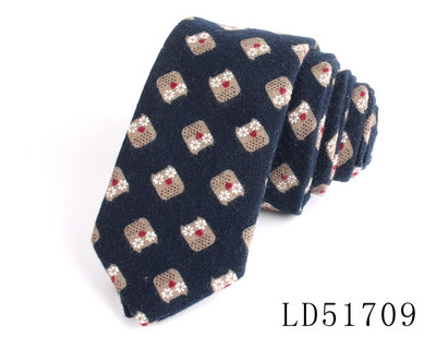 Nova muška ležerna kravata od brušenog pamuka od 6 cm, cvjetna kravata za muškarce i žene, tvornica modnih kravata na veliko