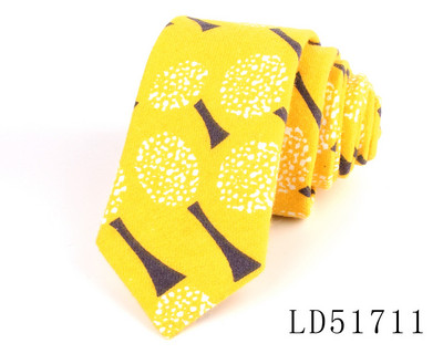 Nova muška ležerna kravata od brušenog pamuka od 6 cm, cvjetna kravata za muškarce i žene, tvornica modnih kravata na veliko